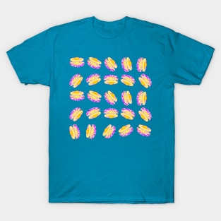 Cothyloriza Tubercolata jellyfish illustration with colorful pattern of mediterranean jellyfishes T-Shirt